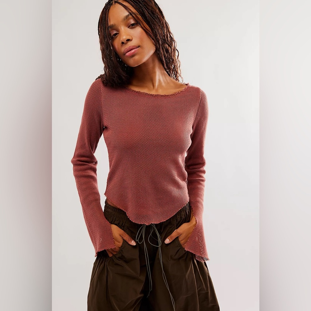 Free People Beau Mesh Layering